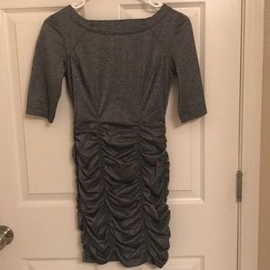 BCBG Silver Dress